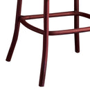 Zaire Bar Chair, Antique Red & Antique Oak Finish Acme