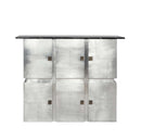 Brancaster Bar Table, Marble Top & Aluminum Acme