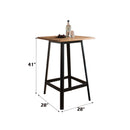 Jacotte Bar Table, Natural & Black Finish Acme