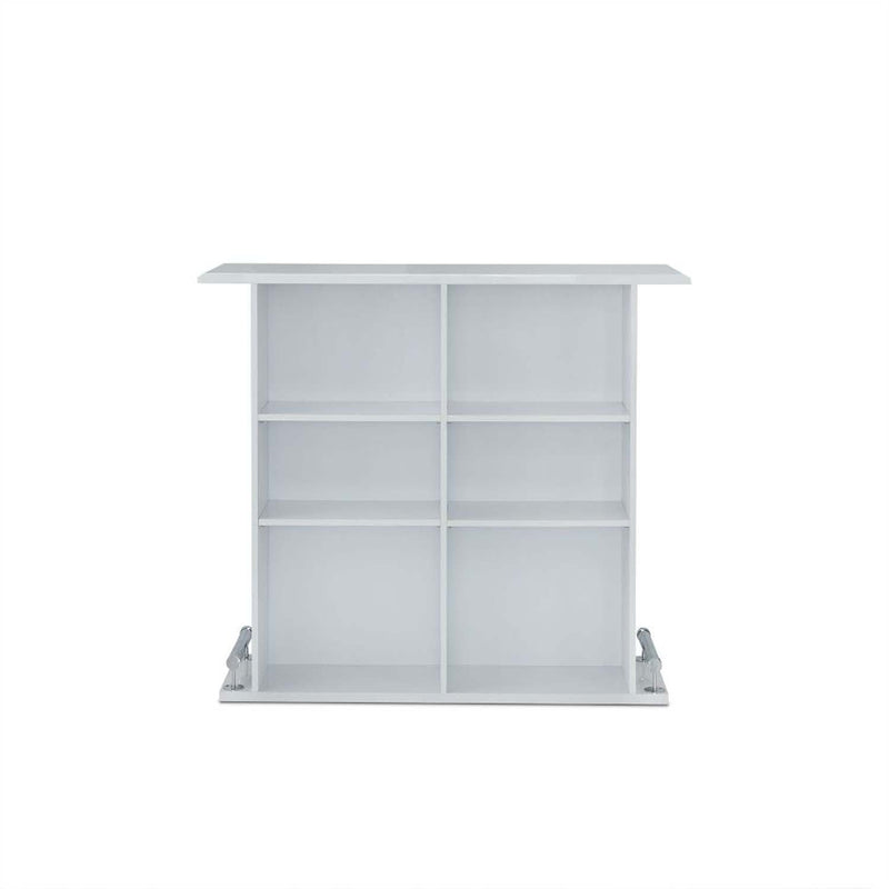 Kite Bar Table, White High Gloss Finish Acme