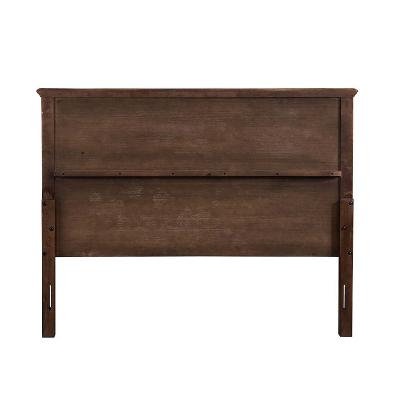Franklin 4PC Pack Full Bed Set, Brushed Walnut Finish Acme