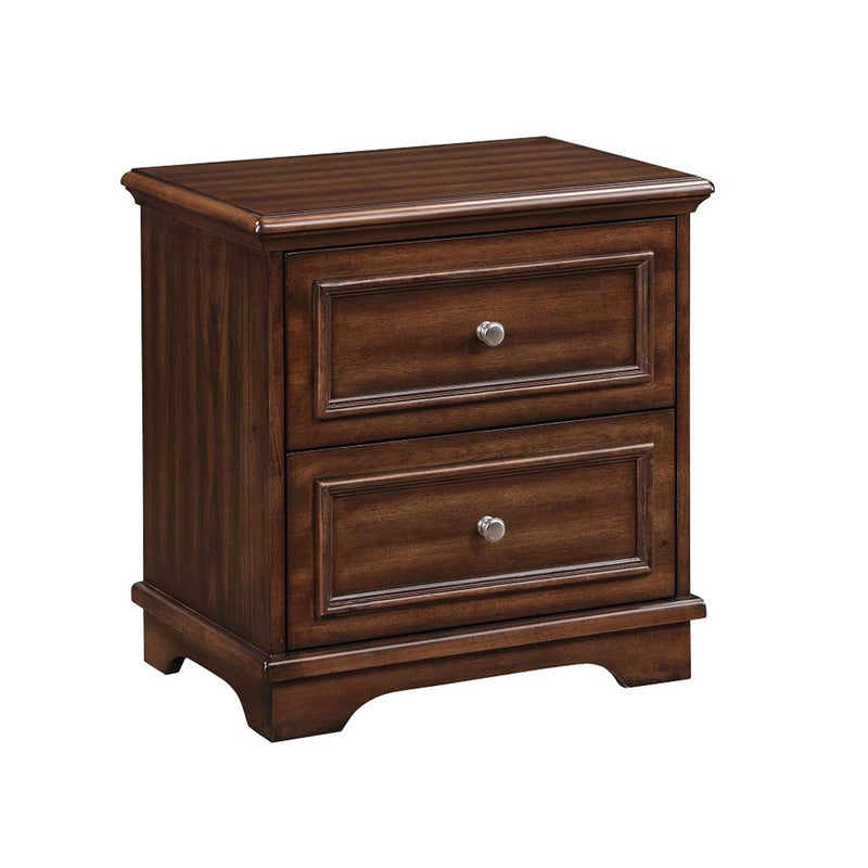 Franklin 4PC Pack Full Bed Set, Brushed Walnut Finish Acme