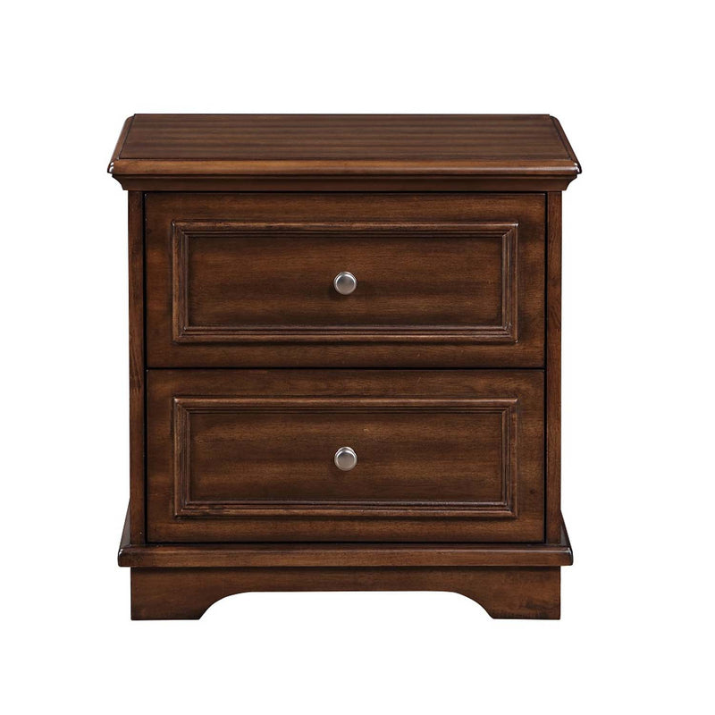 Franklin 4PC Pack Full Bed Set, Brushed Walnut Finish Acme
