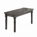 Wallace 40" Bench, Weathered Gray Finish
