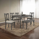 Wallace 40" Bench, Weathered Gray Finish