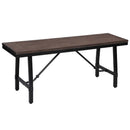 Mariatu 46" Bench, Oak & Black Finish