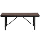 Mariatu 46" Bench, Oak & Black Finish