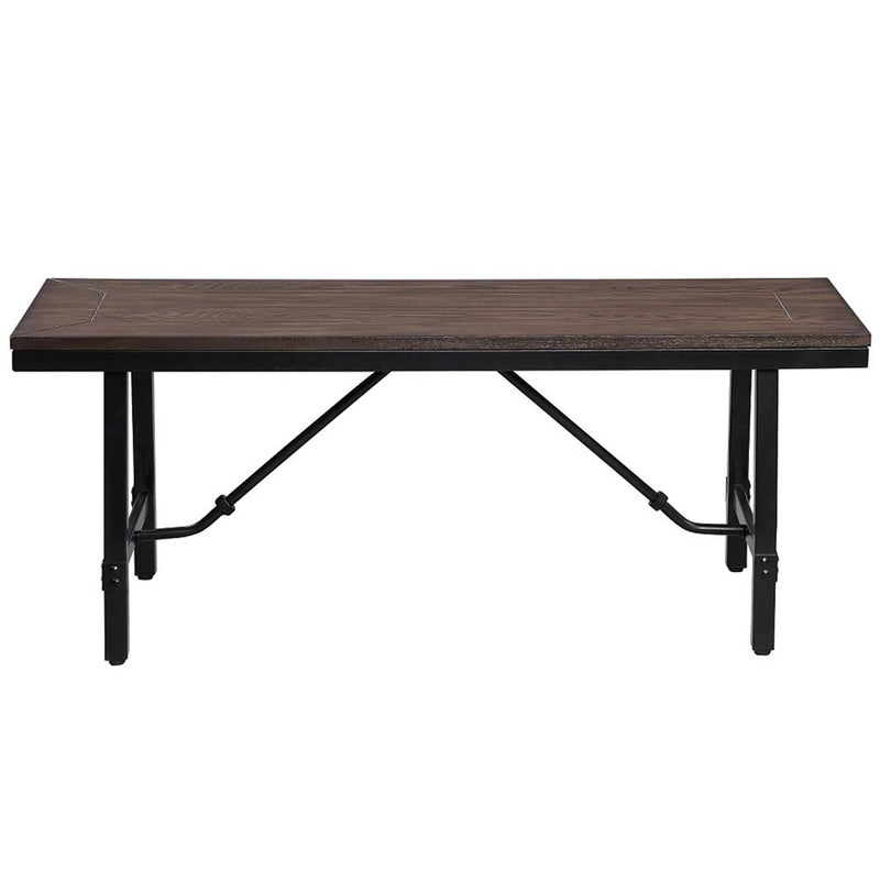 Mariatu 46" Bench, Oak & Black Finish