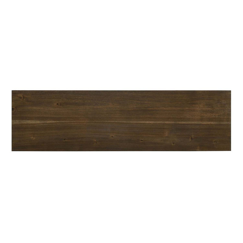 Fedele 58" Bench, Weathered Oak & Cream Finish