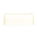 Flavius 43" Bench, Rattan & White Finish