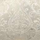 Desiderius 70" Bench, Beige Fabric, Antique Gold & Hand Paint Brown