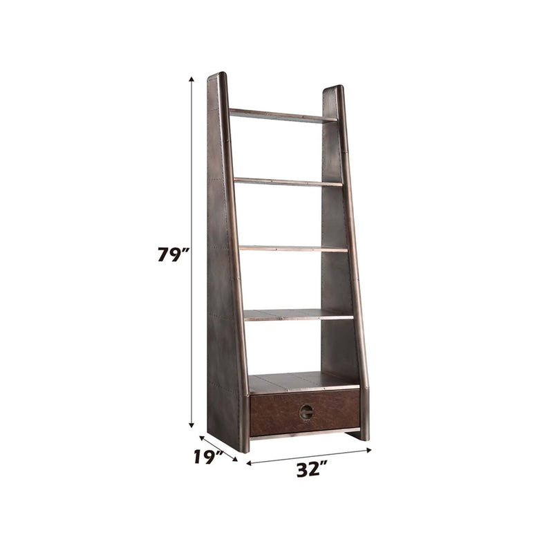 Brancaster Bookcase, Aluminum Acme