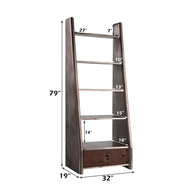 Brancaster Bookcase, Aluminum Acme