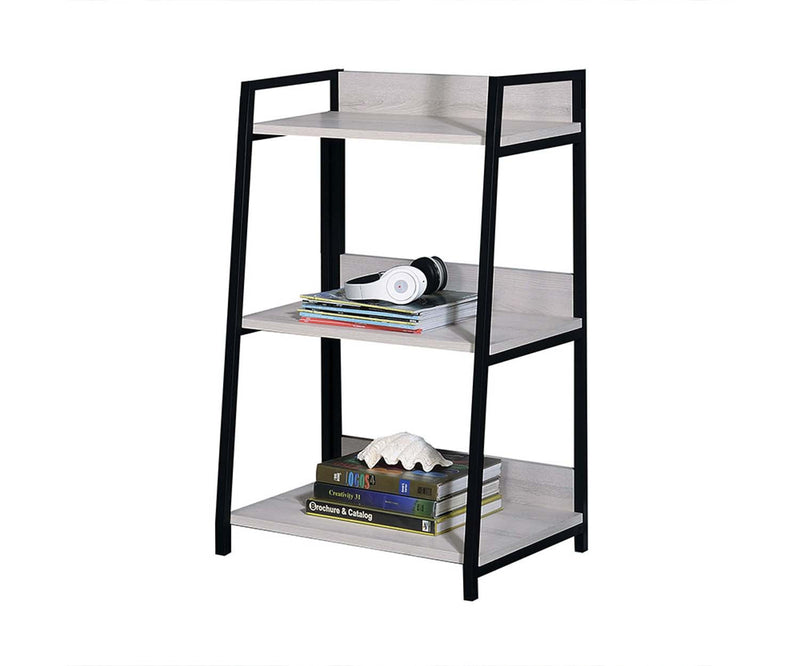 Wendral Bookshelf, Natural & Black Finish Acme