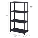 Nypho Bookshelf, Black Finish Acme