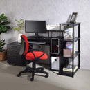 Nypho Bookshelf, Black Finish Acme