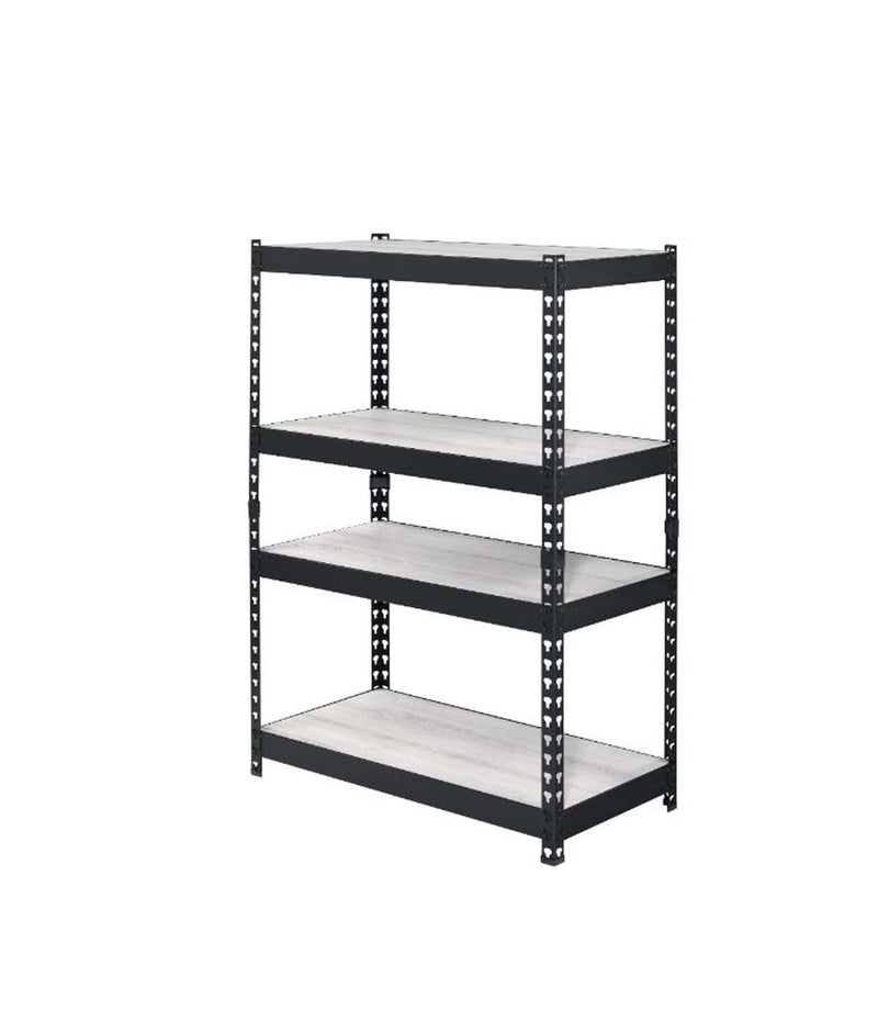 Decmus Bookshelf, Natural & Black Finish Acme