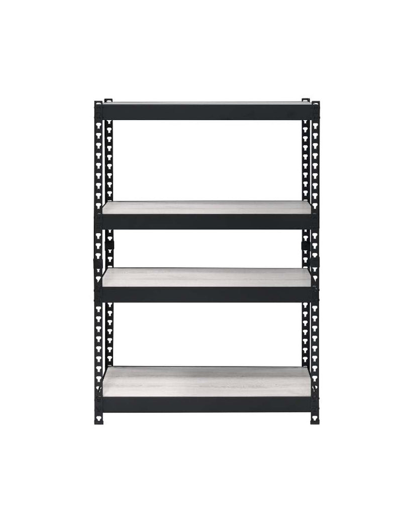 Decmus Bookshelf, Natural & Black Finish Acme