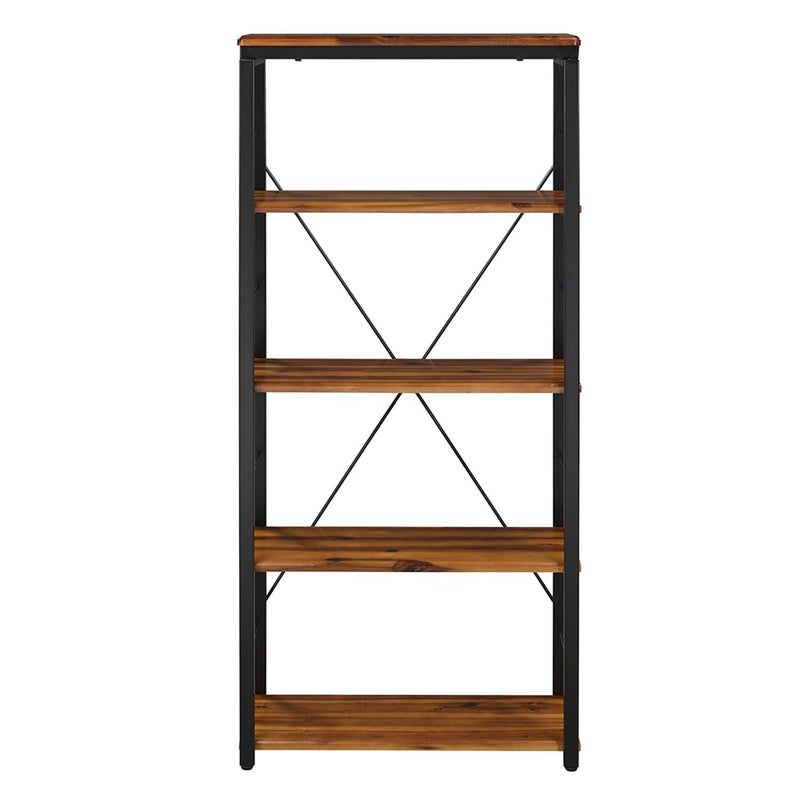 Jurgen Bookshelf, Oak & Black Finish Acme