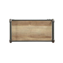 Itzel Bookshelf, Antique Oak & Sandy Gray Finish Acme