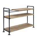 Brantley Bookshelf, Oak & Sandy Black Finish Acme