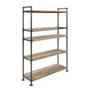Brantley Bookshelf, Oak & Sandy Black Finish Acme