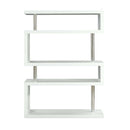Buck II Bookshelf, White High Gloss Finish Acme