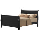 Louis Philippe III Twin Bed, Black Finish Acme