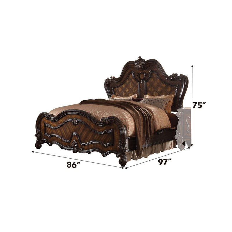Versailles California King Bed, Cherry Oak Finish Acme
