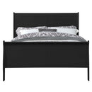 Louis Philippe King Bed, Black Finish Acme