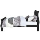 Louis Philippe King Bed, Black Finish Acme