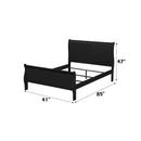 Louis Philippe Twin Bed, Black Finish Acme