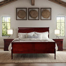 Louis Philippe Queen Bed, Cherry Finish Acme