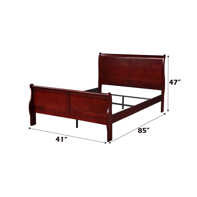 Louis Philippe Twin Bed, Cherry Finish Acme