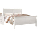 Louis Philippe King Bed, White Finish Acme