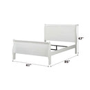 Louis Philippe Twin Bed, White Finish Acme