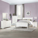 Louis Philippe Twin Bed, White Finish Acme