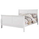Louis Philippe III Queen Bed, White Finish Acme