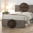 Elettra King Bed, Rustic Walnut Finish Acme