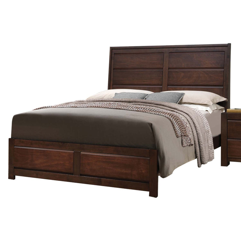 Oberreit Queen Bed, Walnut Finish Acme