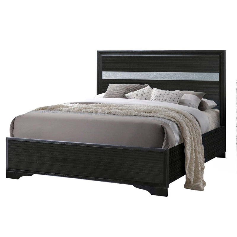 Naima Full Bed, Black Finish Acme