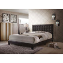 Masate Queen Bed, Espresso Faux Leather Acme
