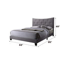 Venacha Queen Bed, Gray Fabric Acme