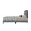 Tradilla Queen Bed, Gray Fabric Acme