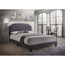 Tradilla Queen Bed, Gray Fabric Acme