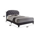 Tradilla Queen Bed, Gray Fabric Acme