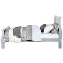 Louis Philippe King Bed, Platinum Finish Acme