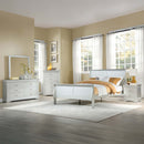 Louis Philippe Queen Bed, Platinum Finish Acme