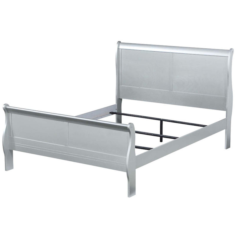 Louis Philippe Twin Bed, Platinum Finish Acme