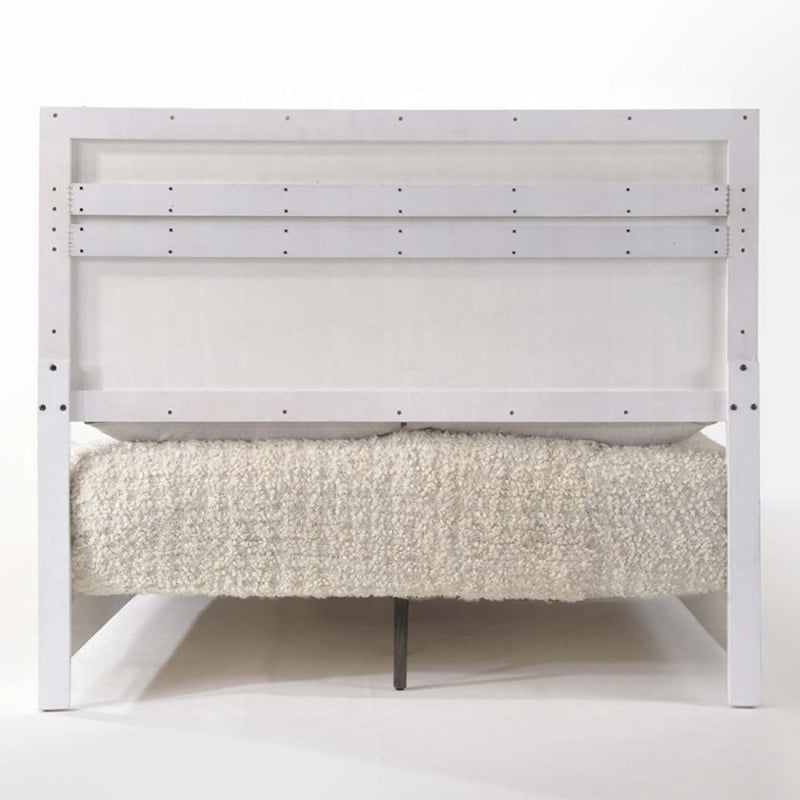 Naima II King Bed, White High Gloss Finish Acme